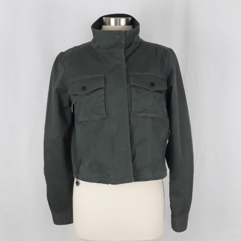 Athleta Green Cropped Jacket Medium